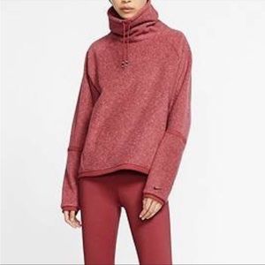 Nike Therma Fleece Cowl Neck Pullover Hoodie Top Women’s